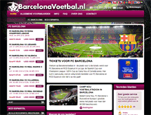 Tablet Screenshot of barcelonavoetbal.nl
